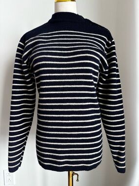 Saint James Wool Sweater – Made in France (Striped, Size L / M fit)